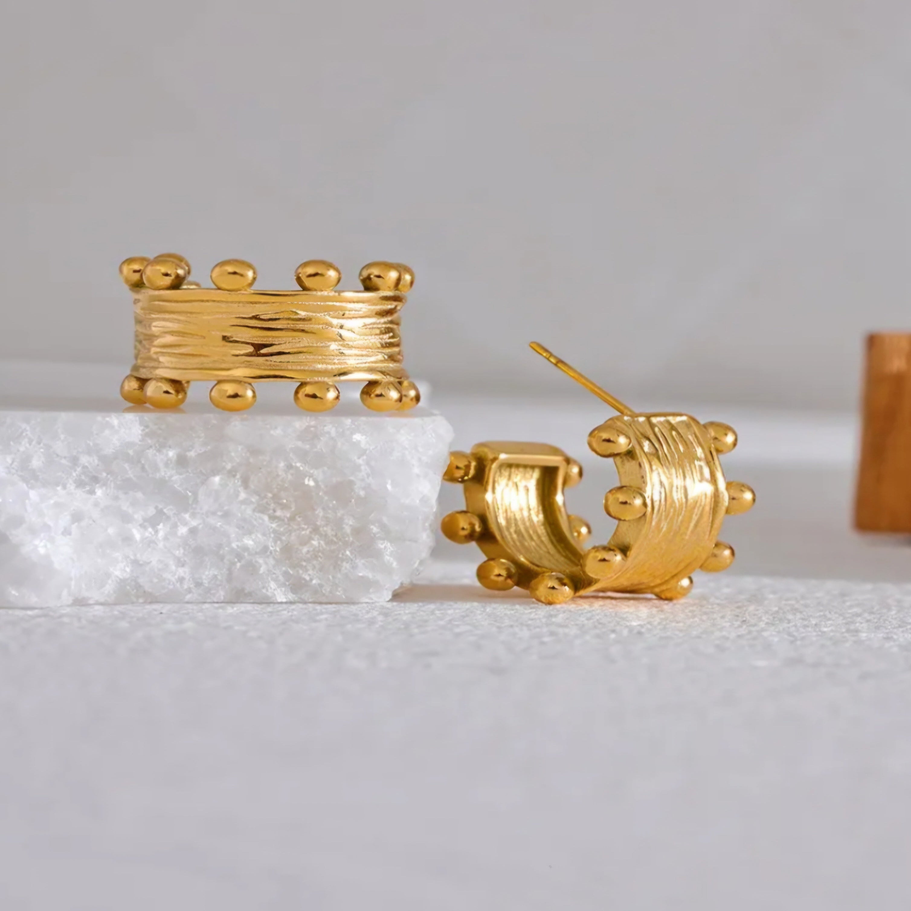 Boho Huggie Earrings