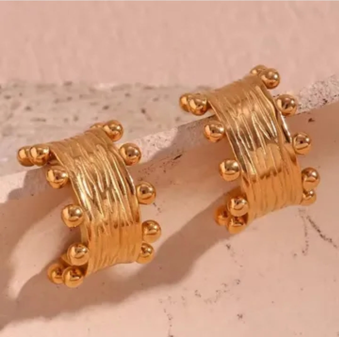 Boho Huggie Earrings