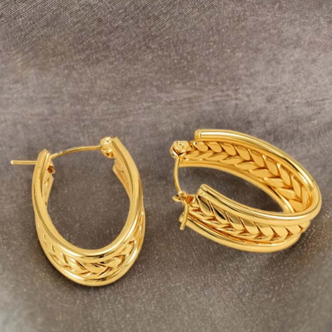 U-shaped Wheat Earrings