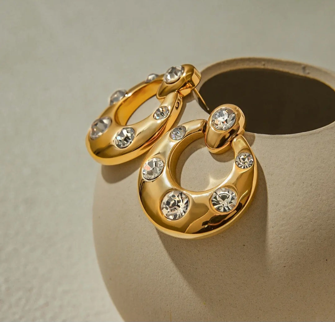 Cubic Zirconia Dangle Earrings