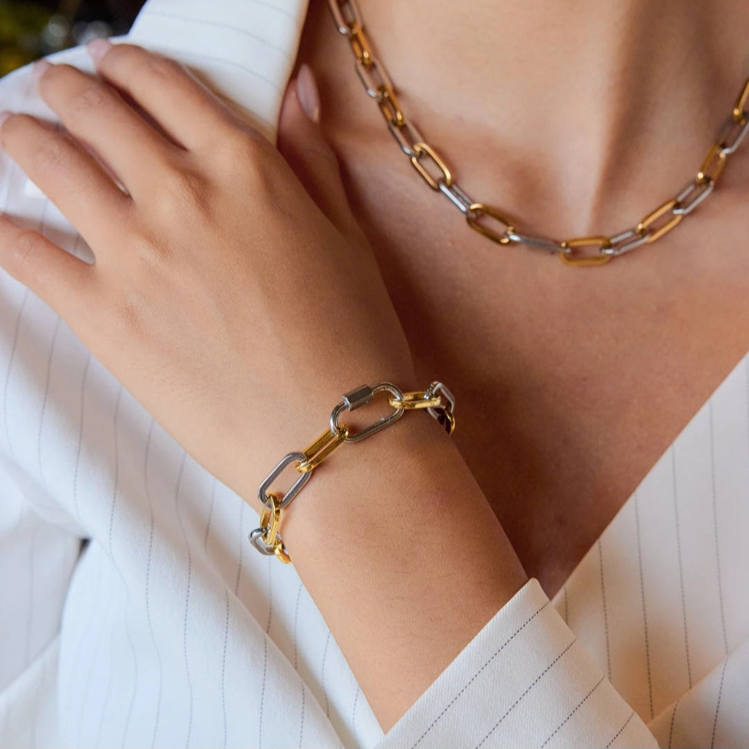 Two- Tone Stackable Paperclip Set