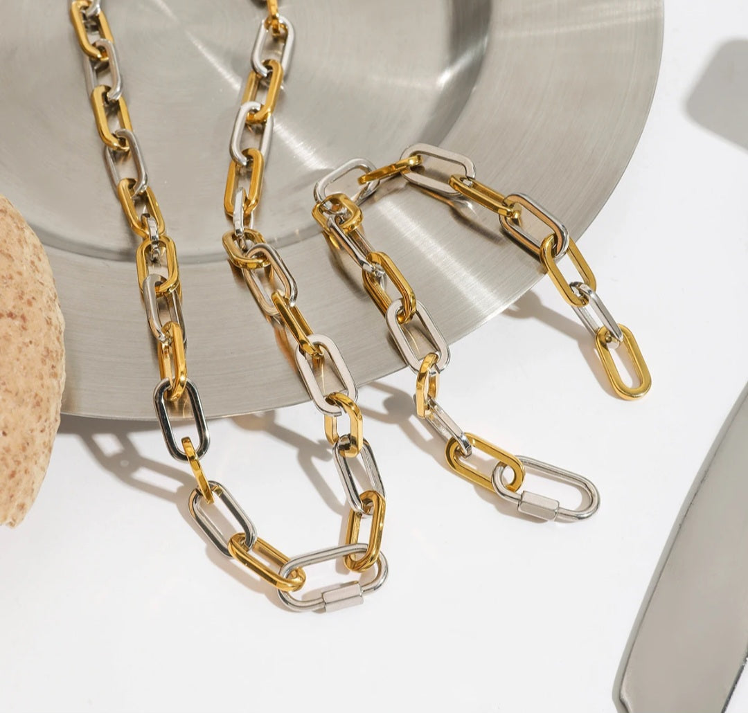 Two- Tone Stackable Paperclip Set