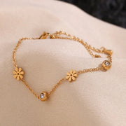 Spring Flower Zircon Bracelet