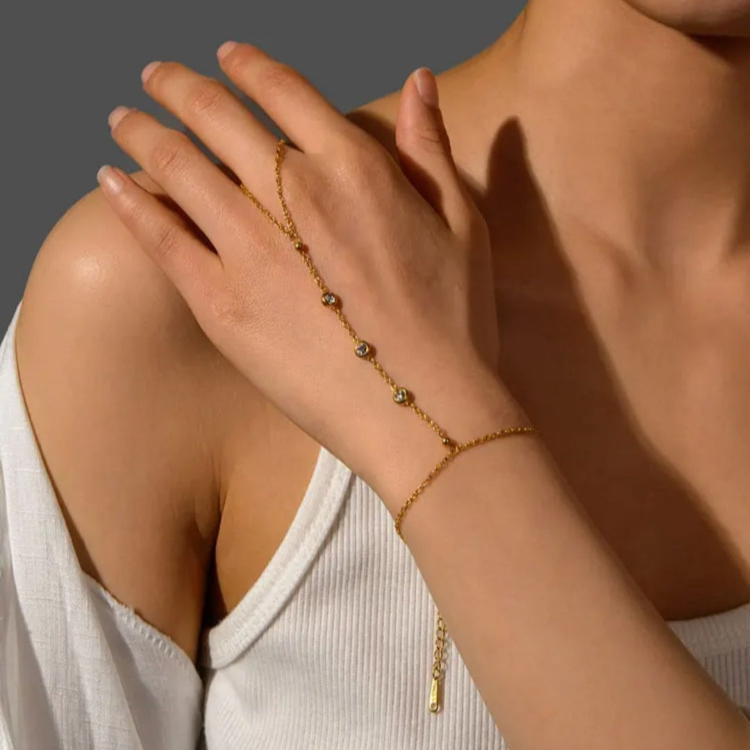 Zircon Ring-Bracelet