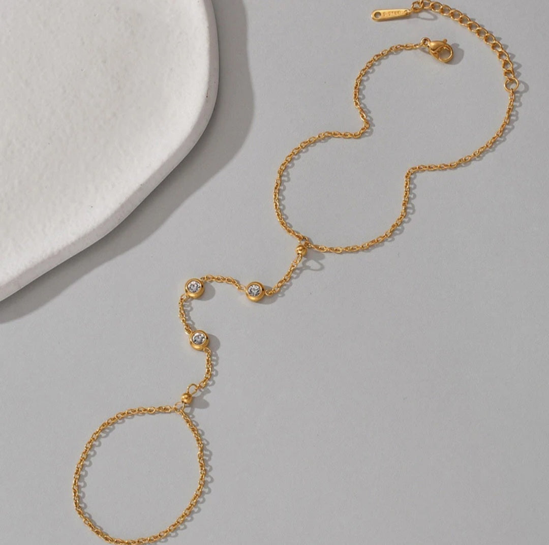 Zircon Ring-Bracelet