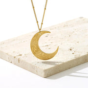 Curved Moon - Islamic Pendant  فَإِنَّ مَعَ ٱلْعُسْرِ يُسْرًا  "verily, with hardship comes ease"