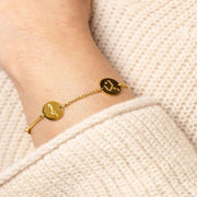 Arabic Engraved Charm Bracelet (Sabr/Patience - Shukr/Grateful - Tawakkul/Trust)