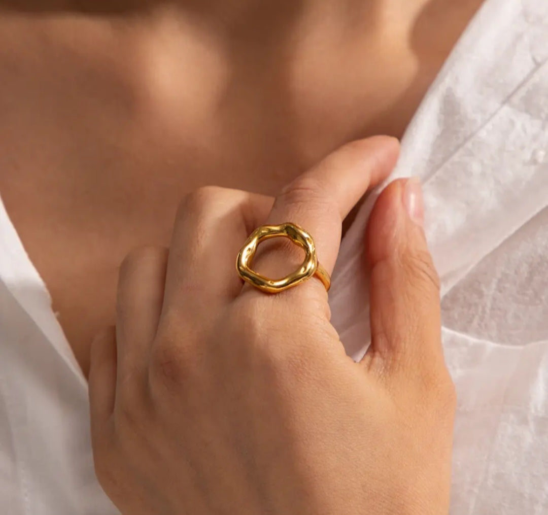 Geometric Hollow Circle Ring