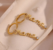 Mama Mini Zircon Earrings