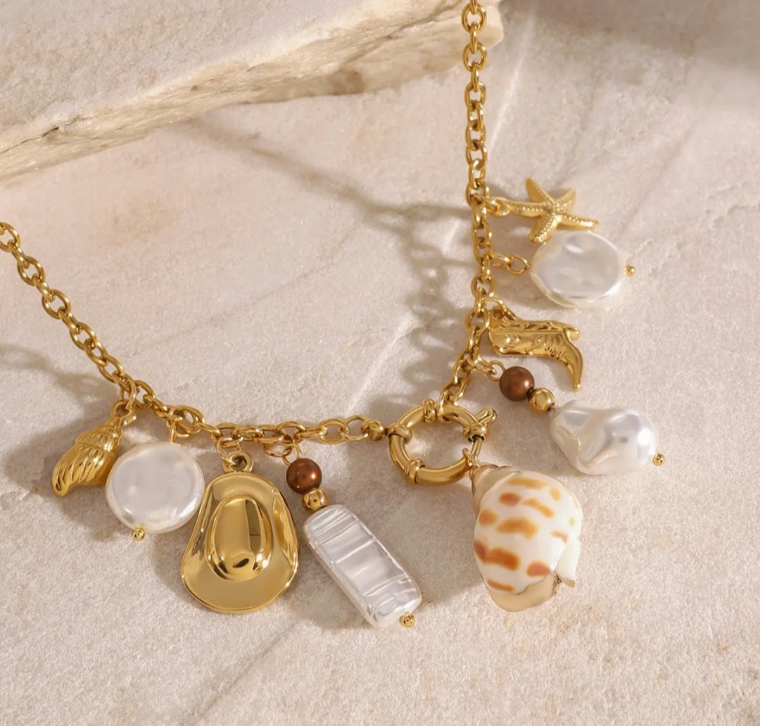 Beach Set Pendant Necklace