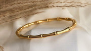 Retro Bamboo Node Bangle