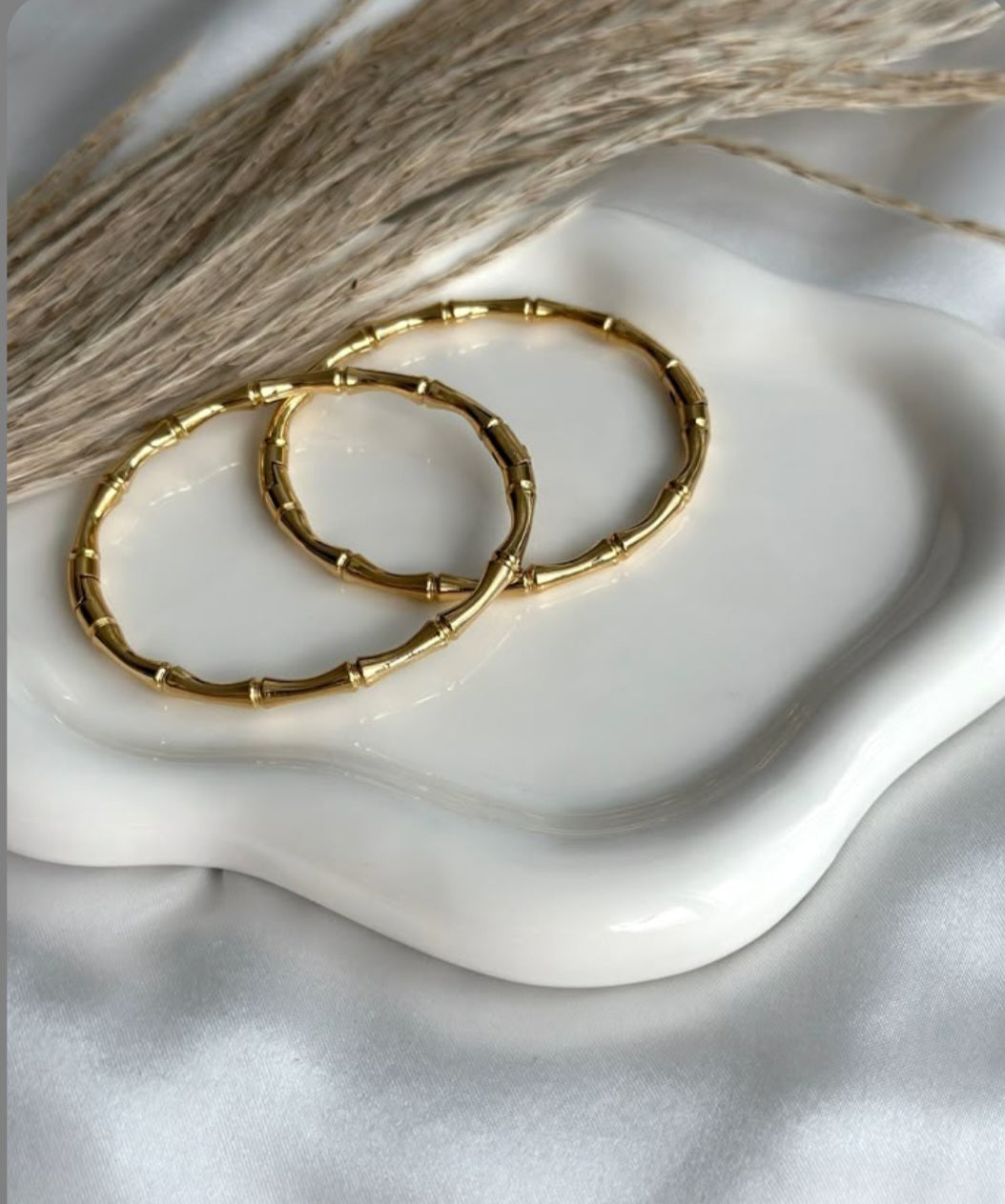 Retro Bamboo Node Bangle