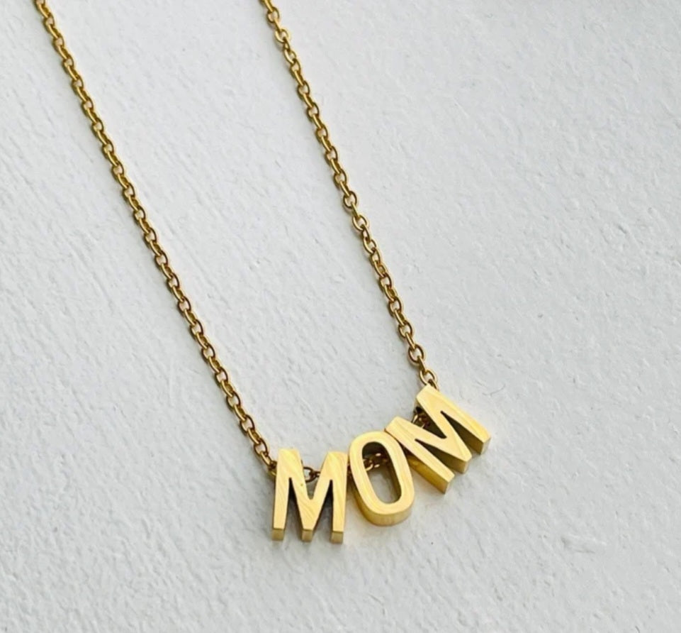 MOM Letter Necklace
