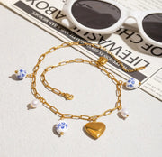 Heart Locket Charm Necklace