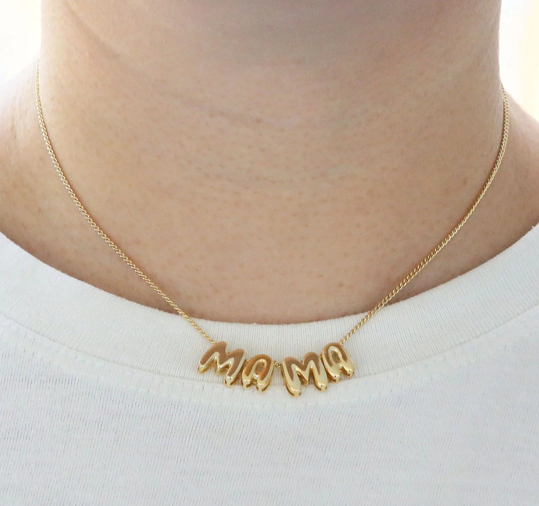 Bubble Ma/Mom/Mama Necklace