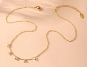 MAMA Heart-shaped 5A Zirconia Necklace